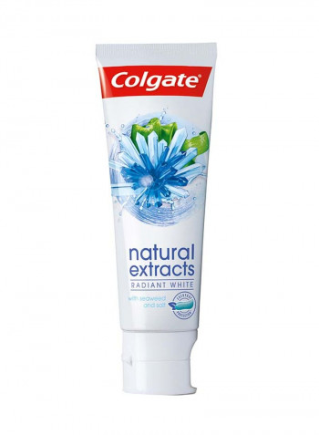 Natural Extracts Radiant White With Seaweed And Salt Toothpaste 75ml