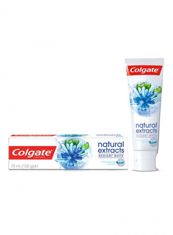 Natural Extracts Radiant White With Seaweed And Salt Toothpaste 75ml