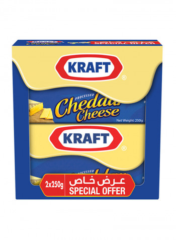 Cheddar Blocks 250g Pack of 2