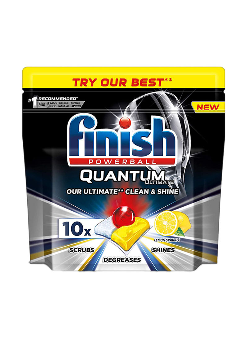 Quantum Ultimate Dishwasher 10 Tablets Lemon