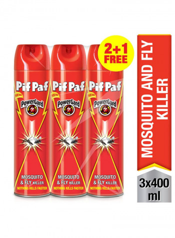 Power Gard Mosquito And Fly Killer 400ml Pack of 3