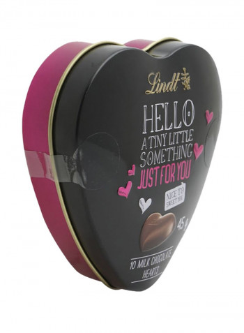 Hello Milk Chocolate Hearts 45g