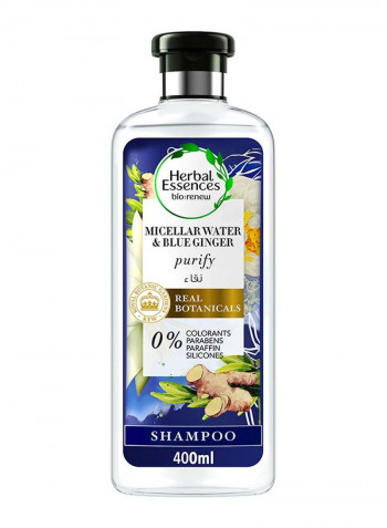 Renew Natural Shampoo with Micellar Water And Blue Ginger for Hair Purifying 400ml