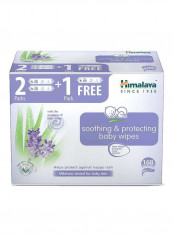 Soothing And Protecting Baby Wipes, 3 Packs x 56 Wipes, 168 Count