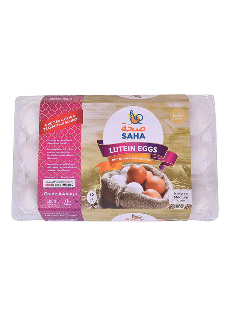 Lutein And Zeaxanthin White Eggs Medium 15 Pieces