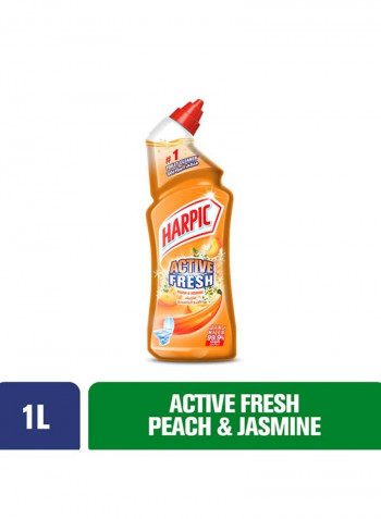 Liquid Active Fresh Peach And Jasmine Toilet Cleaner 1L