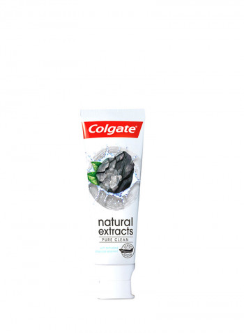 Natural Extracts Pure Clean With Activated Charcoal And Mint Toothpaste 75ml