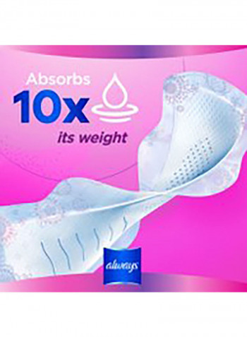 Diamond Flexfoam, Large Sanitary Pads With Wings, 10 Count White