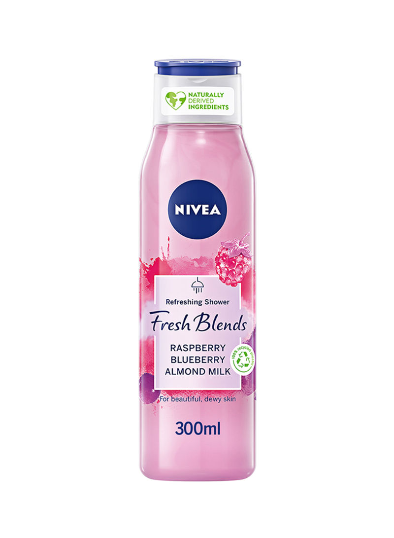 Fresh Blends Refreshing Shower Gel Raspberry Blueberry Almond Milk 300ml