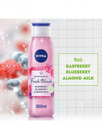 Fresh Blends Refreshing Shower Gel Raspberry Blueberry Almond Milk 300ml