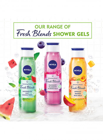 Fresh Blends Refreshing Shower Gel Raspberry Blueberry Almond Milk 300ml
