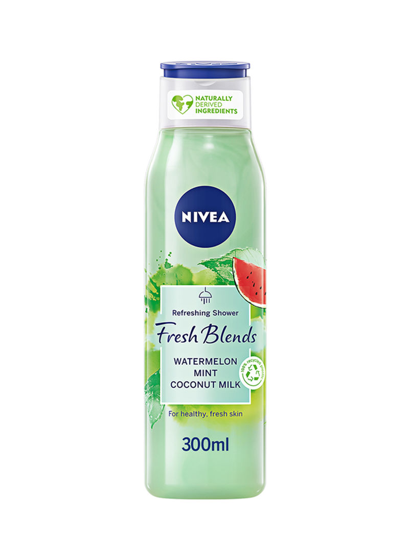 Fresh Blends Refreshing Shower Gel Watermelon Mint Coconut Milk 300ml