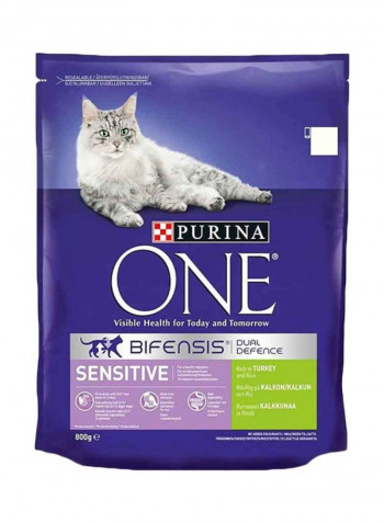 One Bifensis Turkey And Rice Dry Cat Food 800g