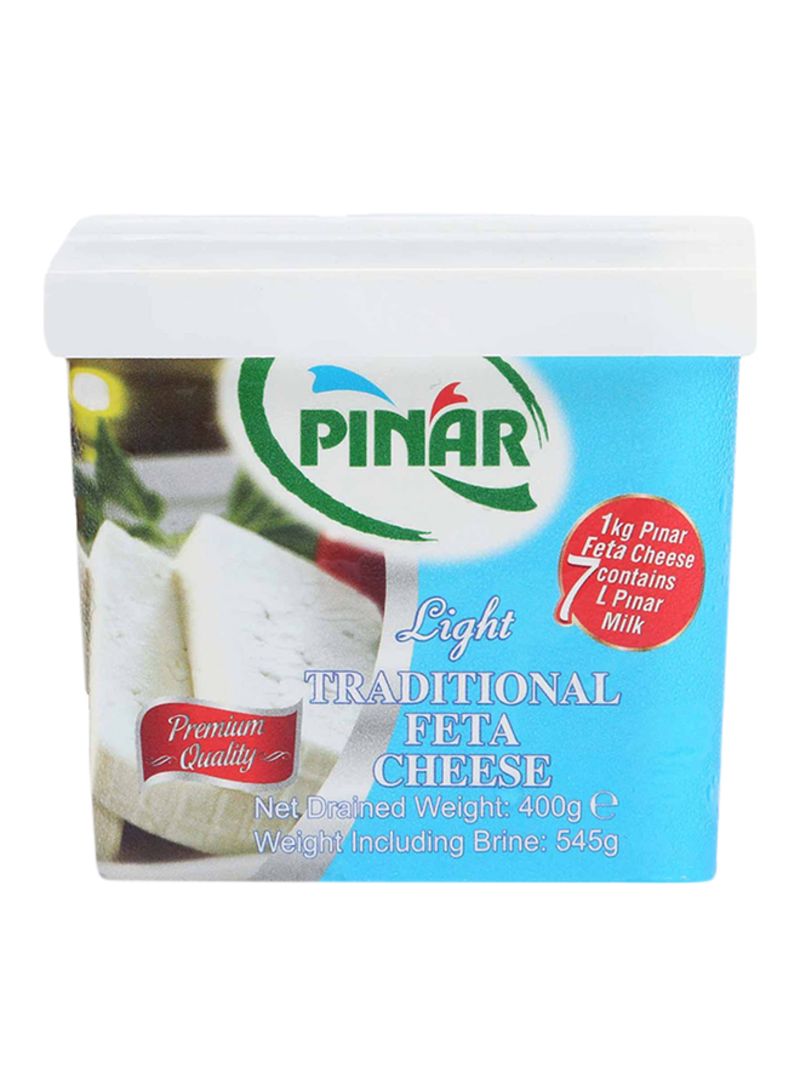 Light Traditional Feta Cheese Weight Including Brine 545g
