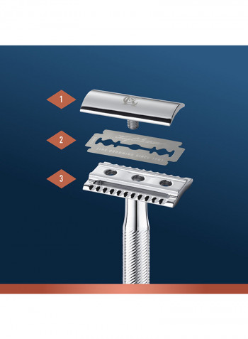 10-Piece Safety Razor Blades أسود