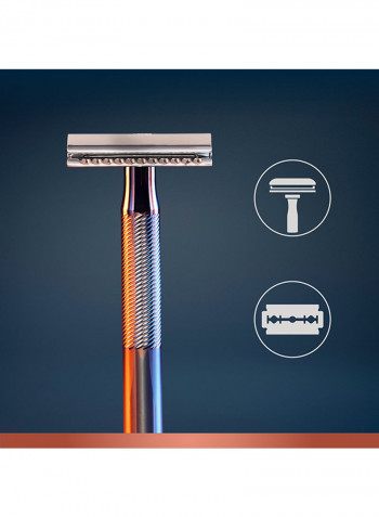 10-Piece Safety Razor Blades أسود