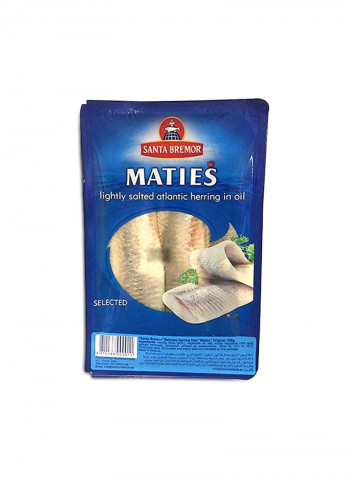 Maties Lightly Salted Atlantic Herring In Oil 250g