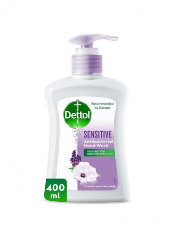 Sensitive Anti-Bacterial Liquid Hand Wash 400ml - Lavender And White Musk