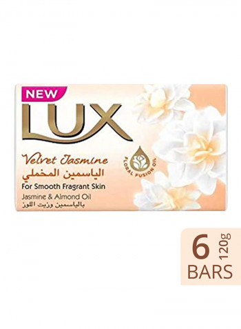 Velvet Jasmine Bar Soap 120g Pack of 6