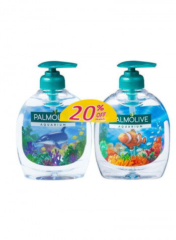 Pump Aquarium Liquid Hand Wash 300ml Pack of 2 2x 300ml