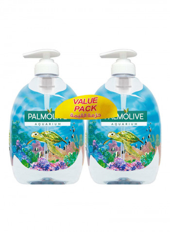 Pump Aquarium Liquid Hand Wash 300ml Pack of 2 2x 300ml