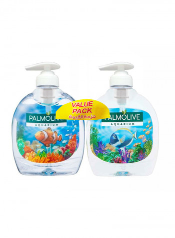 Pump Aquarium Liquid Hand Wash 300ml Pack of 2 2x 300ml