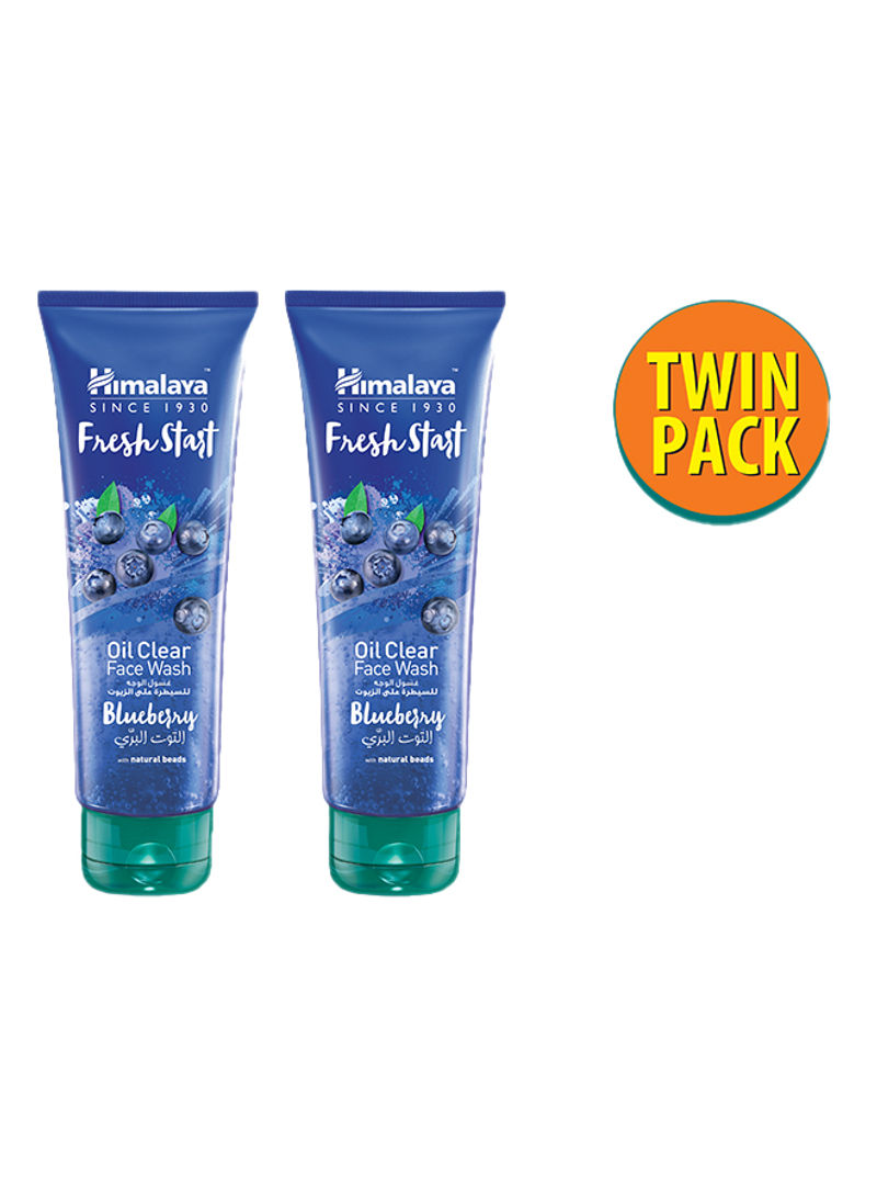 Pack Of 2 Face Wash Fresh Start Oil Clear Blueberry 100ml
