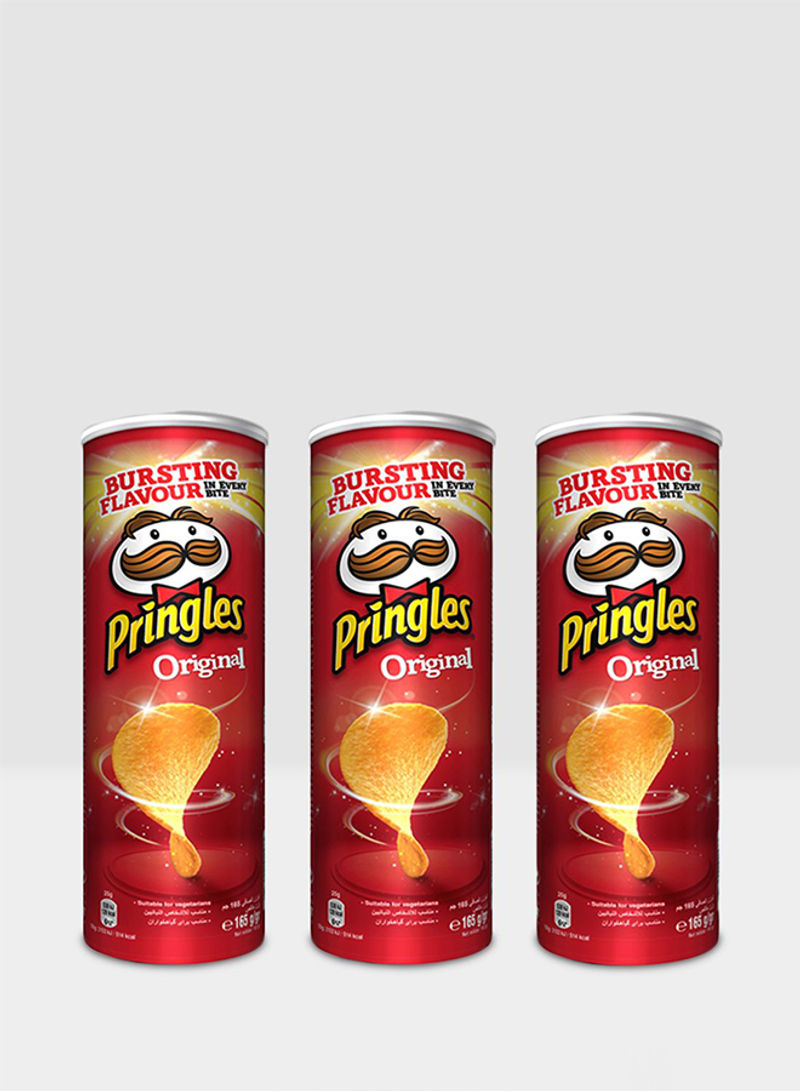 Original Flavored Chips 165g Pack of 3