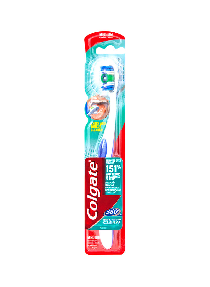 360 Medium Toothbrush Multicolour
