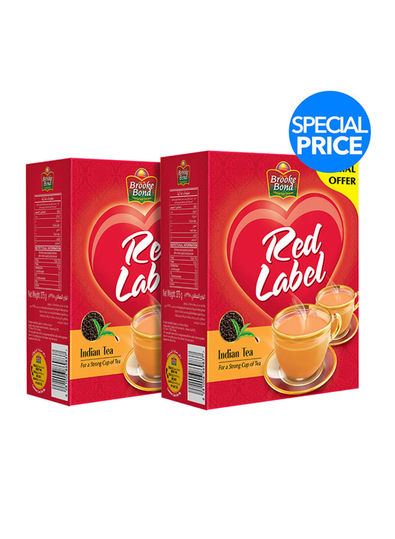 Red Label Black Loose Tea 375g Pack of 2