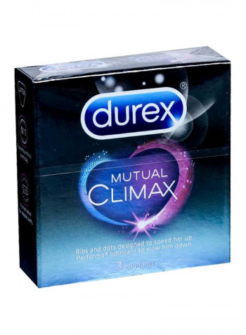 Mutual Pleasure Stimulating Condoms Pack of 3
