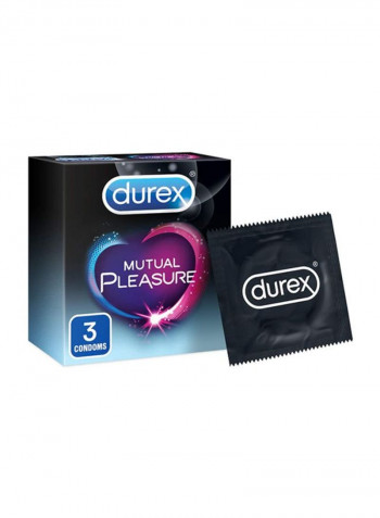 Mutual Pleasure Stimulating Condoms Pack of 3