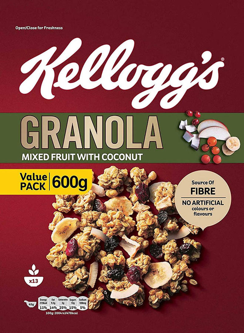 Crunchy Granola Mixed Fruit With Coconut 600g