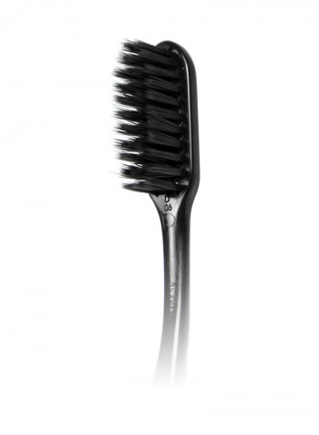 Slim Soft Black Charcoal Toothbrush Multicolour