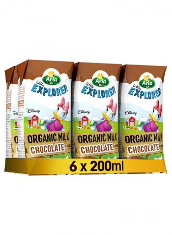 Disney Organic Chocolate Milk 200ml Pack of 6