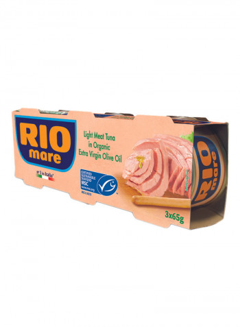 Light Meat Tuna In Organic Extra Virgin Olive Oil Bio 65g Pack of 3