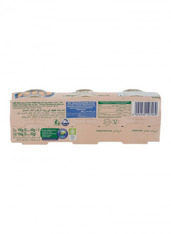 Light Meat Tuna In Organic Extra Virgin Olive Oil Bio 65g Pack of 3