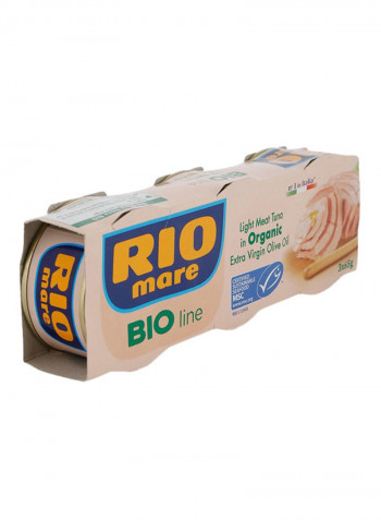 Light Meat Tuna In Organic Extra Virgin Olive Oil Bio 65g Pack of 3