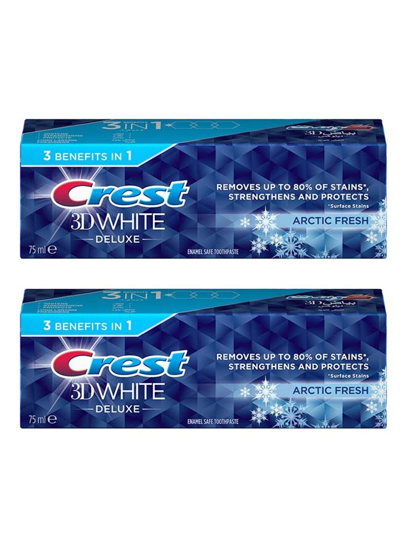 Pack Of 2 Deluxe Arctic Fresh Toothpaste 75ml