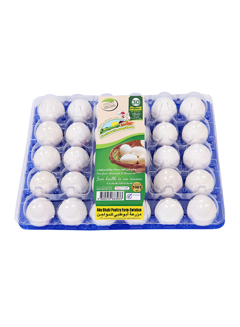White Eggs Medium Pack of 30