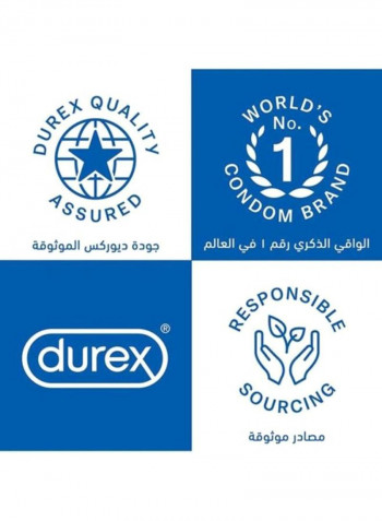 حزمة من 3 عبوات من الواقيات الذكرية التي توفر شعوراً حقيقياً