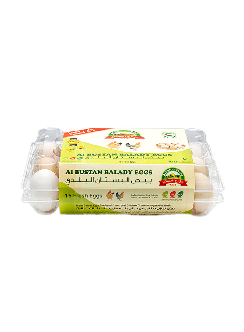 Balady Eggs Mixed Size 15 Pieces