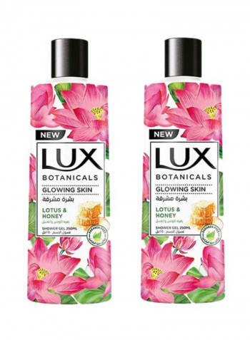 Botianicals Glowing Skin Shower Gel - Lotus And Honey 250 ml Pack of 2 2 x 250ml