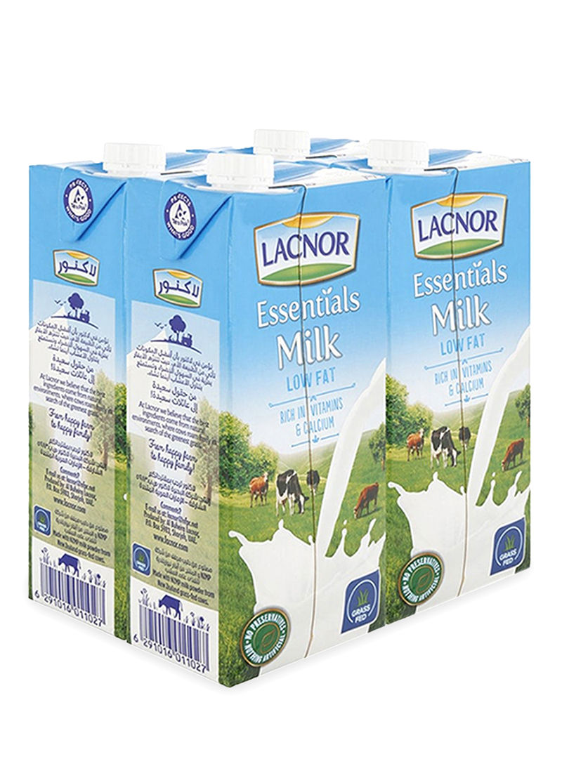 Low Fat Essentials Milk 1L Pack of 4