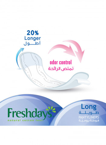 Pantyliners Long 72 Pads White
