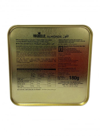 Whole Almonds Coated In Dairy Milk Chocolate 180g