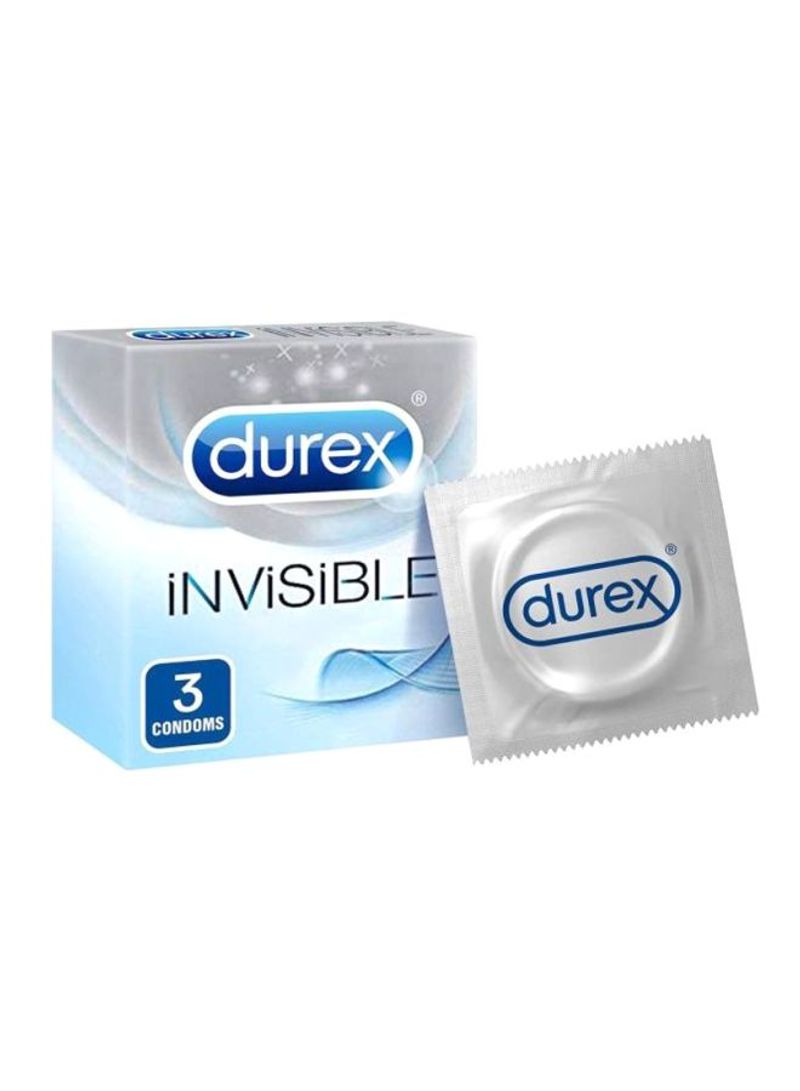 Pack Of 3 Invisible Extra Thin Condom