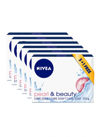 Pack Of 6 Pearl And Beauty Soap Bar 100g