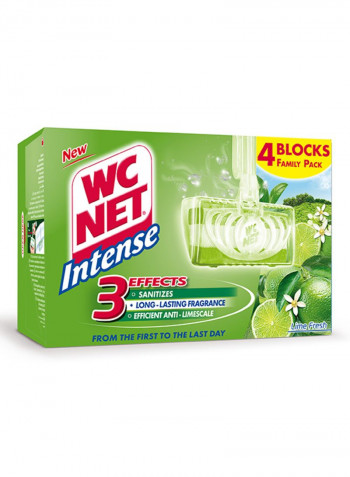 Intense Lime Fresh Solid Rim Blocks, Pack of 4 34g