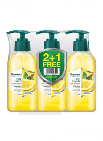 Pure Hand Wash Tulsi And Lemon 250ml Pack of 3